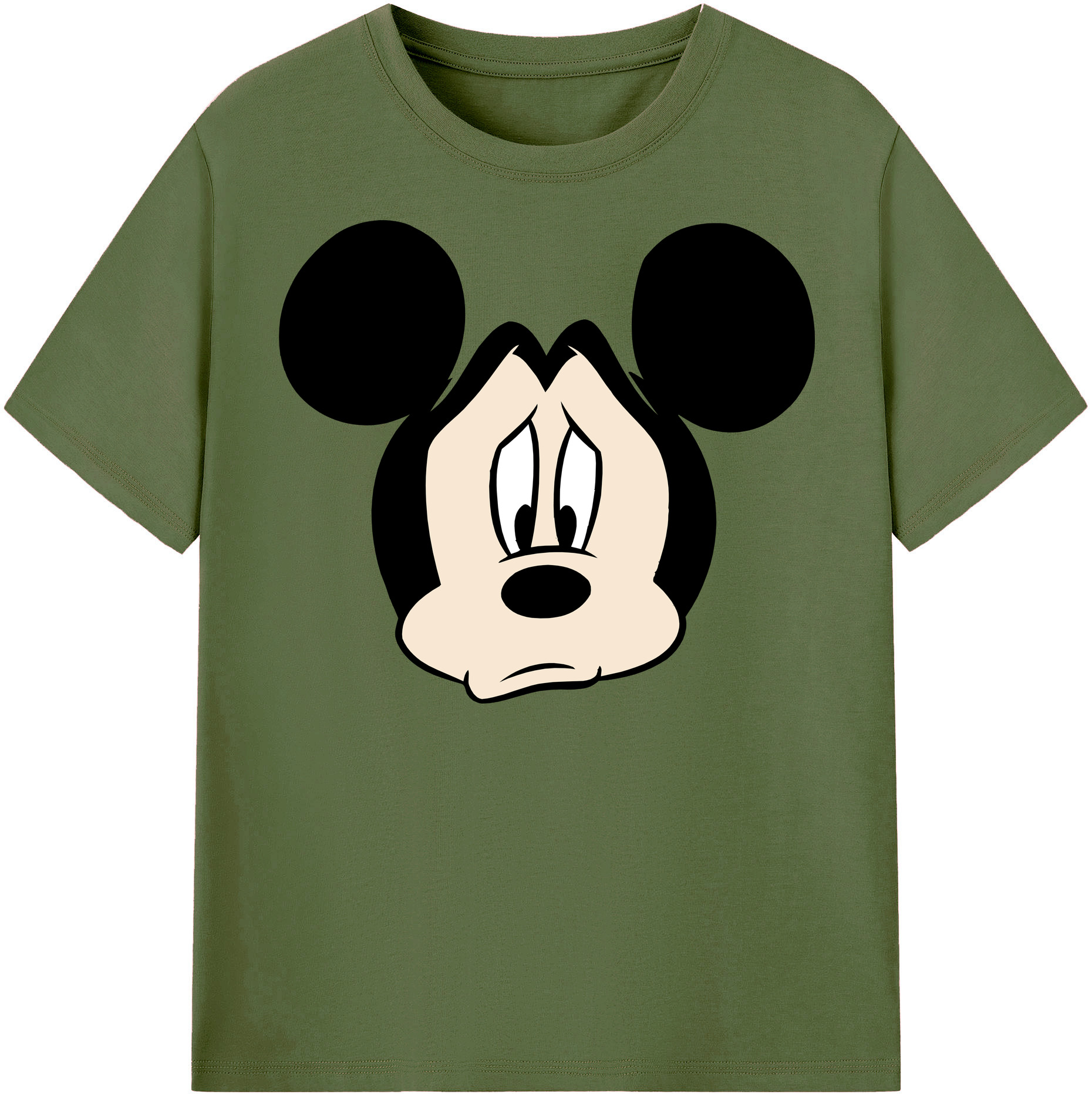 （画像用） ミッキーマウス Mickey Mouse 綿100％半袖Tシャツ（フロントプリント）
